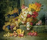 Still Life with Grapes by Modeste Carlier